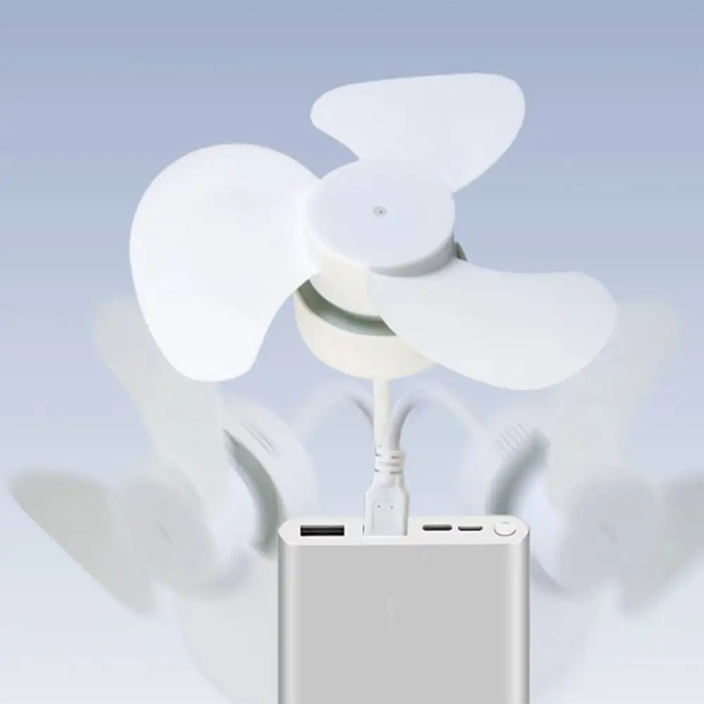 USB Desk Fan Portable Silent Desk Fan With Adjustable Wind Direction For Camping HVAC Systems & Parts