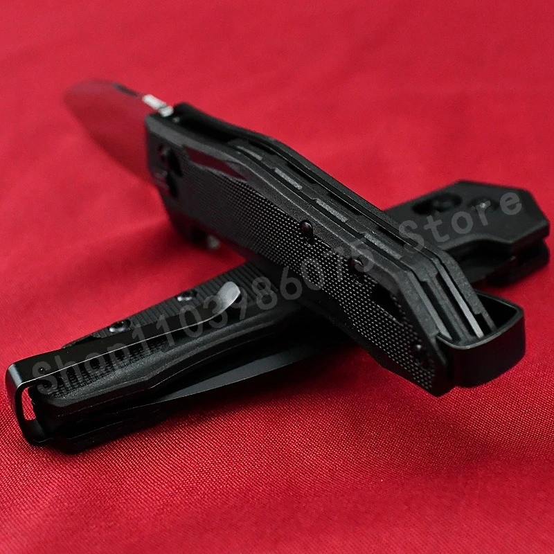 KS 2041 سكين جيب عالي الجودة مع شفرة D2 من ألياف النايلون مقبض حاد للتخييم في الهواء الطلق، هدايا رجالية قابلة للطي والمحمولة