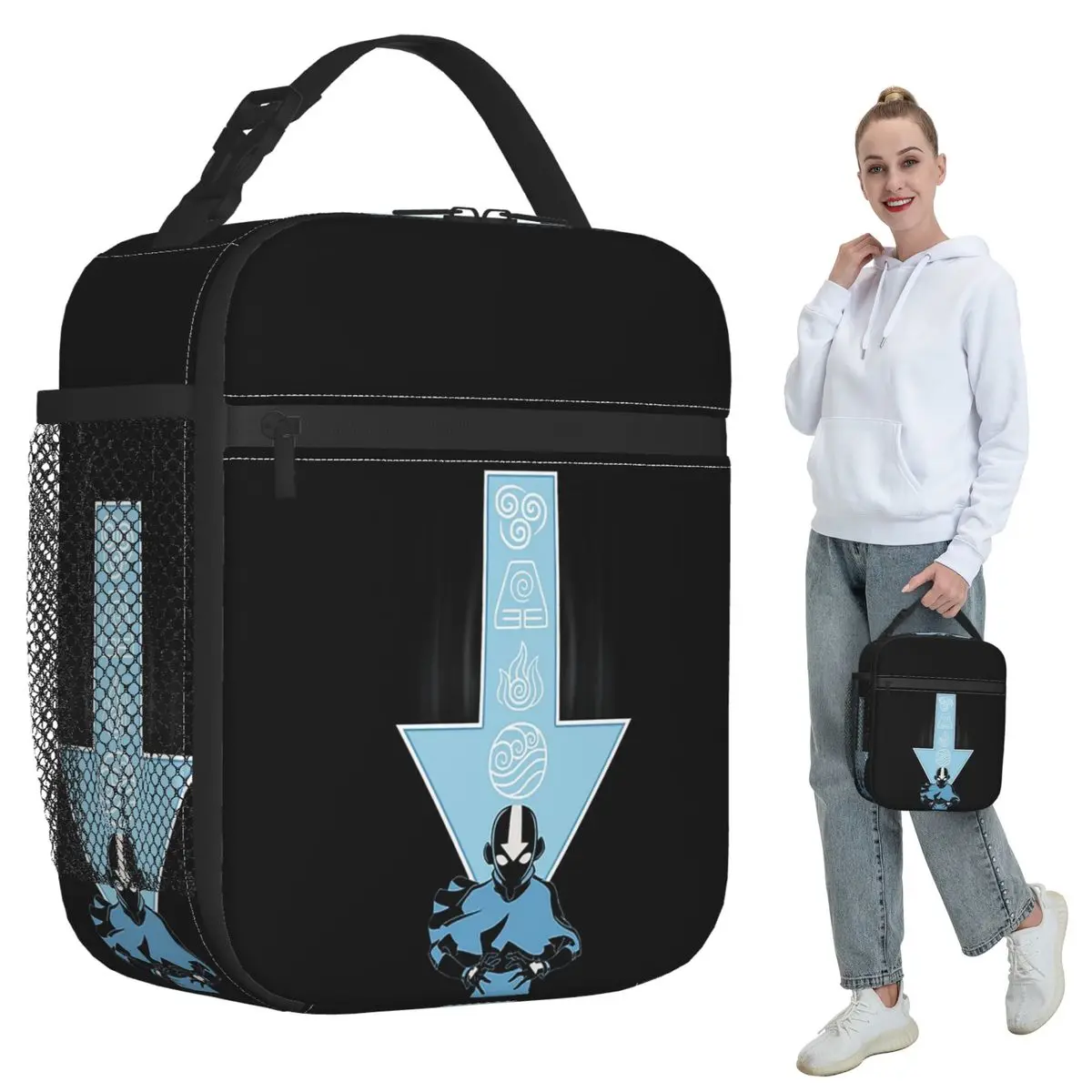 

Avatar Aang Arrow Insulated Lunch Bag for Kids School Cooler Thermal Food Box Tote Portable Lunch Boxes Container
