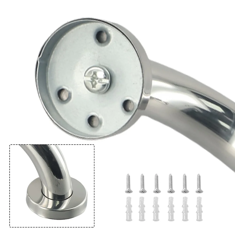 Rail Stainless steel Silver Handgrip Support Grip 300/400/500mm Shower Bar Bathroom Aid Hand Towel Wall Useful