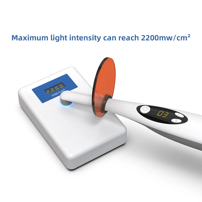 VV Dental Wireless LED Curing Light Photopolymerizer 3Second Curing Lamp Head Resin Cure 1800-2200mw/cm² Dentistry Equipment