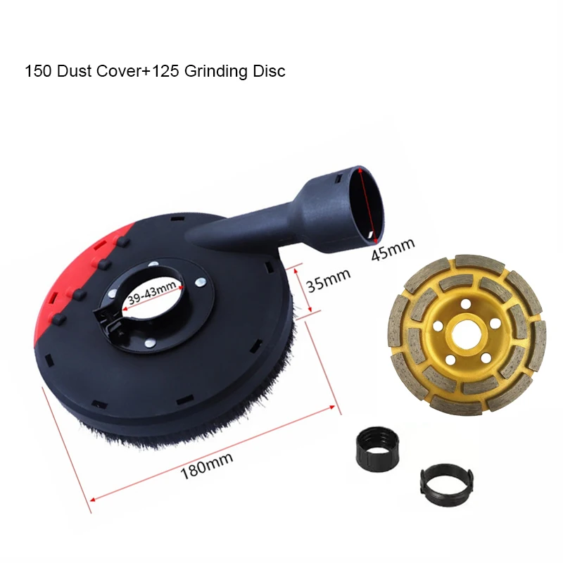 Diamond Grinding Disc Wheel Cup Cutting  Abrasives Tools Metalworking Cutting Saw 100 125 150mm Angle Grinder Dust Shroud