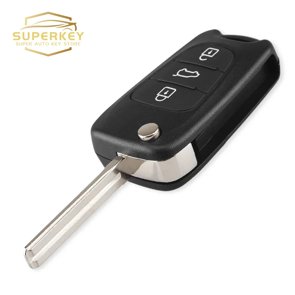 Dla Hyundai I20 I30 IX35 I35 Dla Kia K2 K5 Rio 3 Picanto Ceed Cerato Sportage Flip Remote Car Key Shell Case 3 Buttons