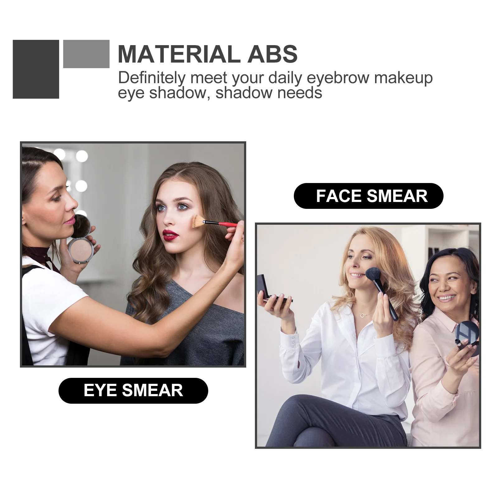 1세트 6색 눈썹 파우더 메이크업 키트 오래 지속되는 방수 브로우 도구 자연스럽고 풍성한 눈썹 파우더 세트