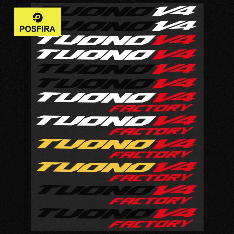

POSFIRA Motorcycle Stickers Vinyl Decal for Aprilia Tuono V4 1100 Factory Accessories Motorbike Fairing Graphics Logo Emblem