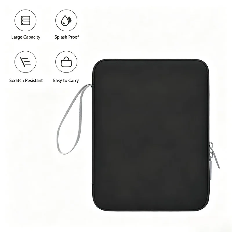 Portable Waterproof Pu Tablet Sleeve Case Anti Slip 10.9 Inch Tablet Storage Bag Multi Pocket Organizer Pouch for Ipad
