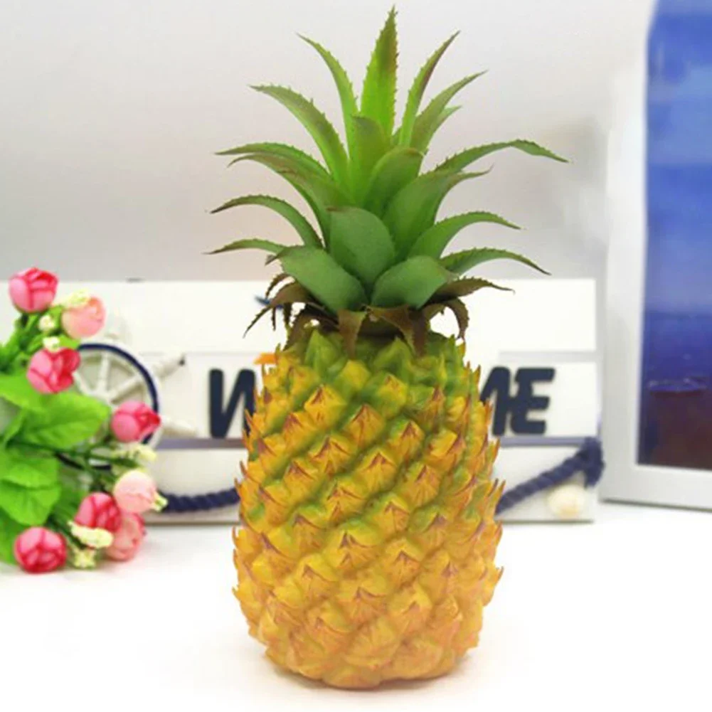 Artificial Pineapple Fake Fruit Figurine Decorative Crafts Kitchen Bedroom Photography Props Festive Party Supply