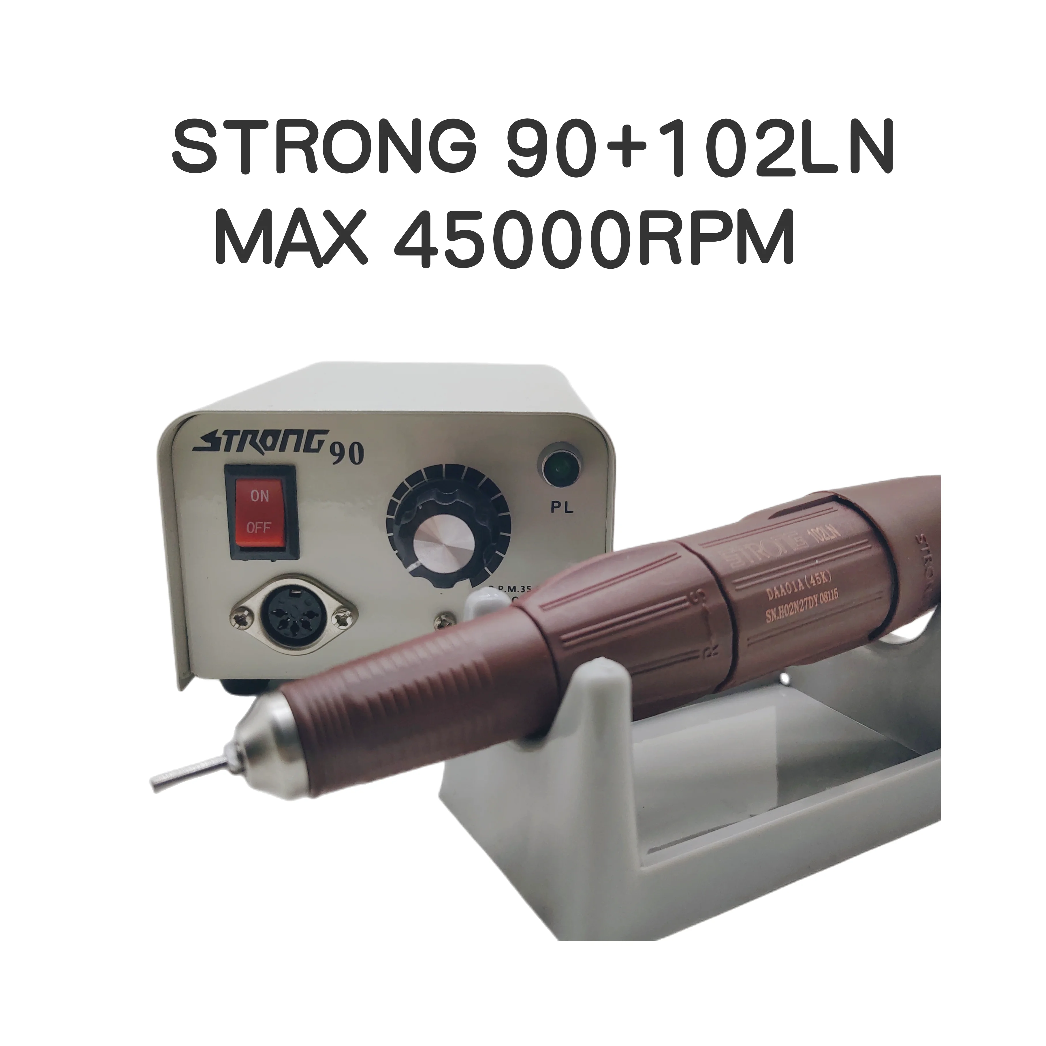 65W Strong 90 trapano elettrico per unghie 45000rpm forte 102LN maniglia per il miglioramento delle unghie e macchina per Pedicure dispositivo professionale per unghie