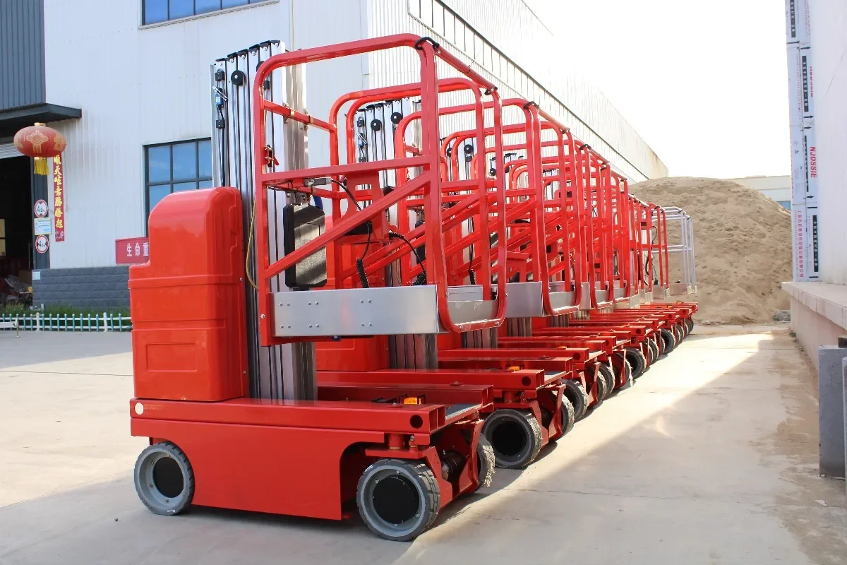 200Kg 8m 10m 14m self-propelled vertical mast lift, boom lift working platform