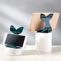 Desktop Mobile Phone Holder Creative Cartoon Holder Whale Small Ornament Mobile Phone Base Lazy Tablet Holder