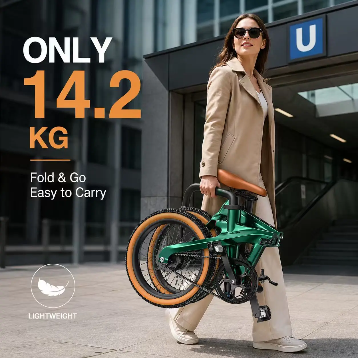 NOUVEAU Vélo Électrique Urbain PULUMA PT20, Batterie 36V7AH, 25 km/h, Moteur 350W, Cadre en Fibre de Carbone pour Adultes, Vélo Électrique Portable, E-bike