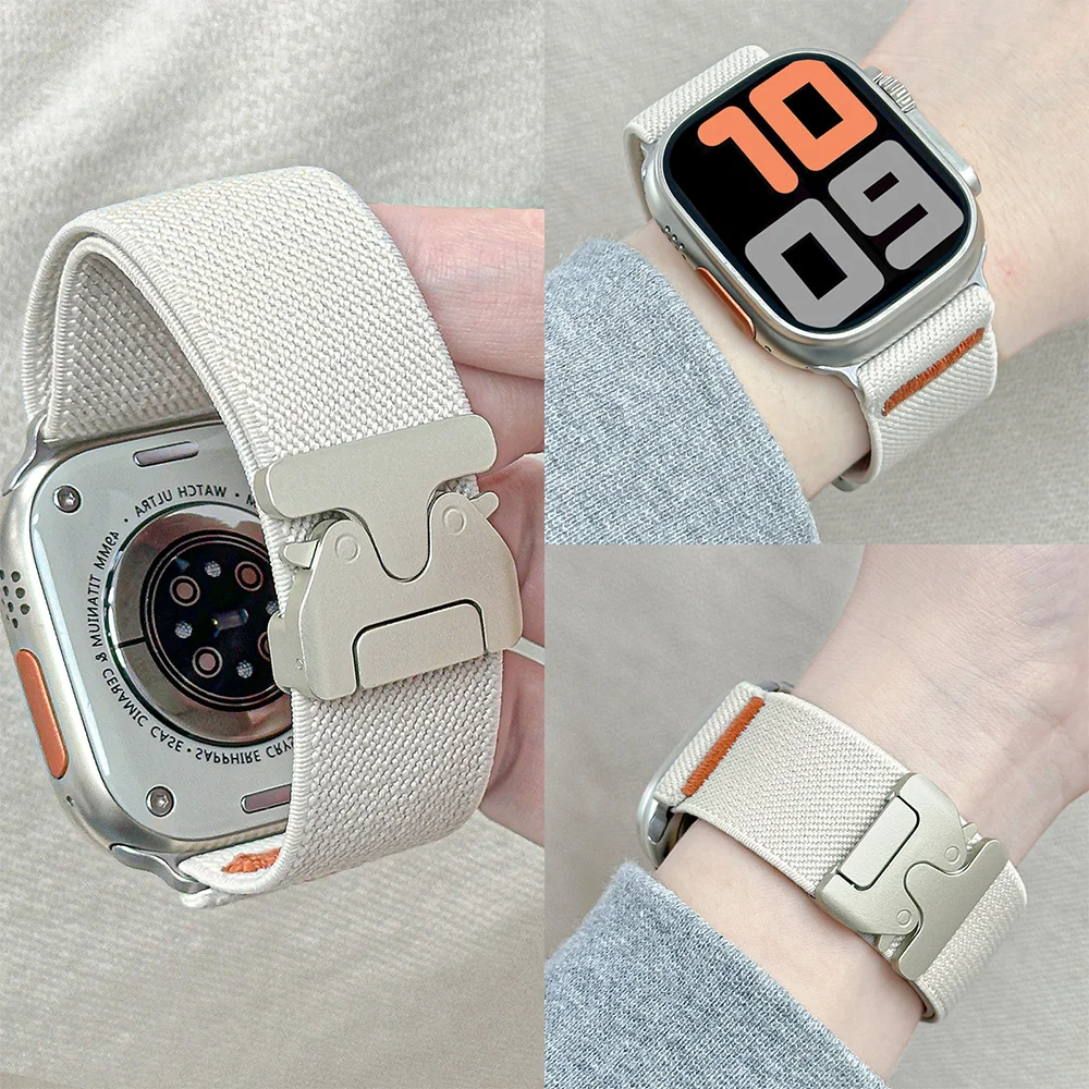أشرطة المظلة لساعة أبل الترا 2 الفرقة 49mm-45mm-46mm-44mm-42mm-40mm-41mm correa سوار IWatch Series 10 9 8 7 6 3 SE
