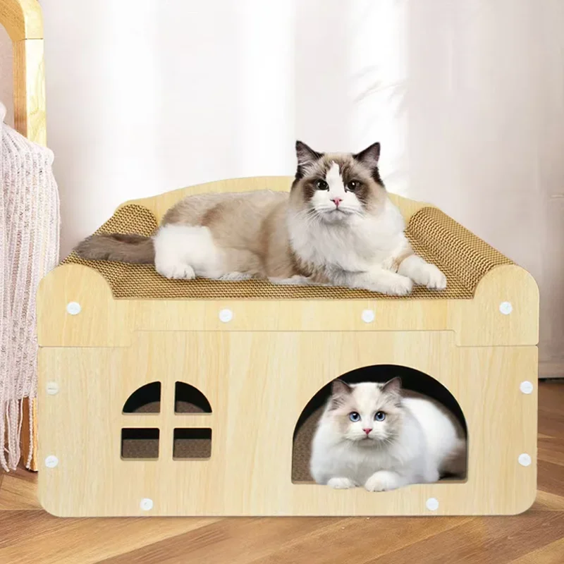 

Cat Nest House Sofa Detachable Multi functional Cat Scratch Board Two layer Cat Villa Nest Vertical Four seasonUniversalCatHouse