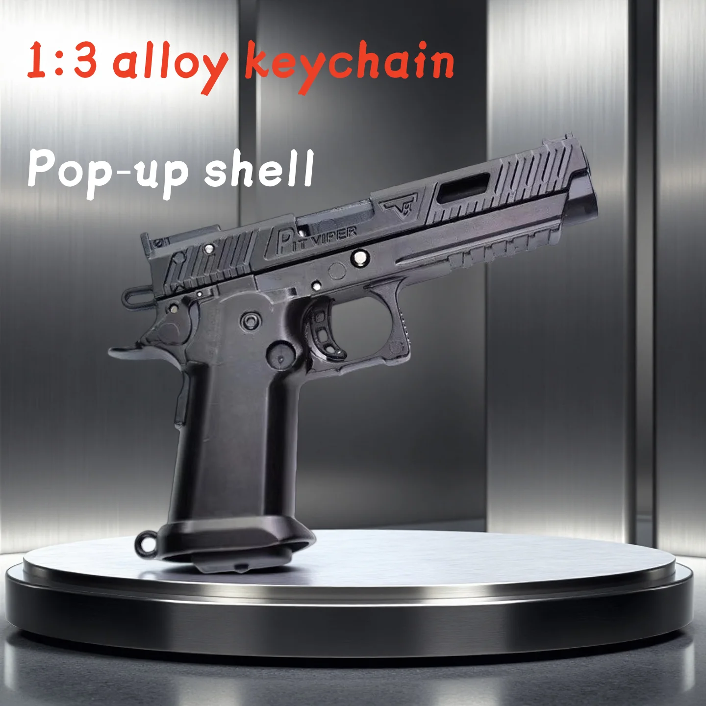 

1:3 Alloy Empire's New G34tti Battle Master Gun Model, Pop-out Shell, Detachable Keychain, Perfect Gift for Men.