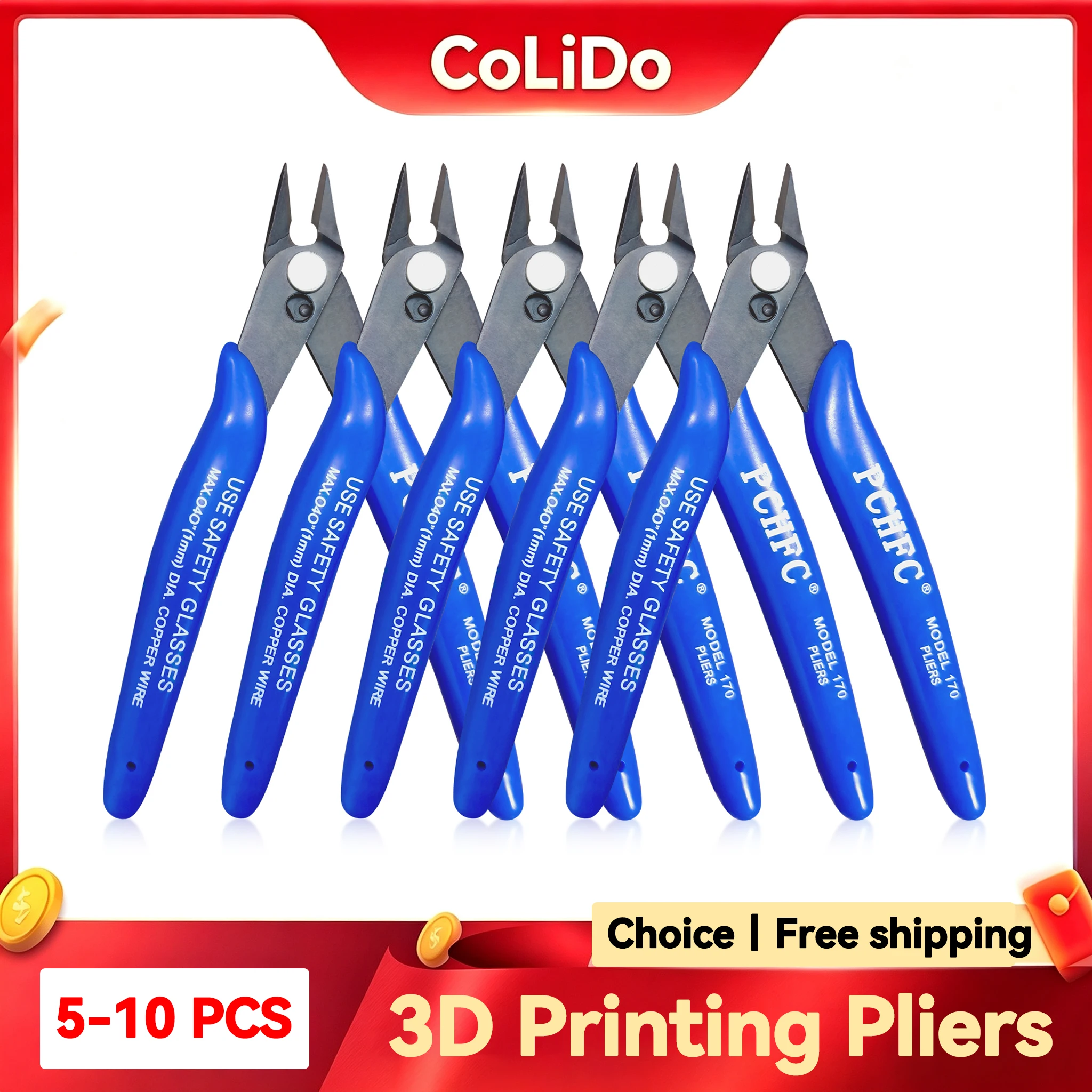 For 3d printing Tool 170 Wishful Clamp Side Cut Nipper Wire Cutter 3D Printer Part electric cleaner side Cutter