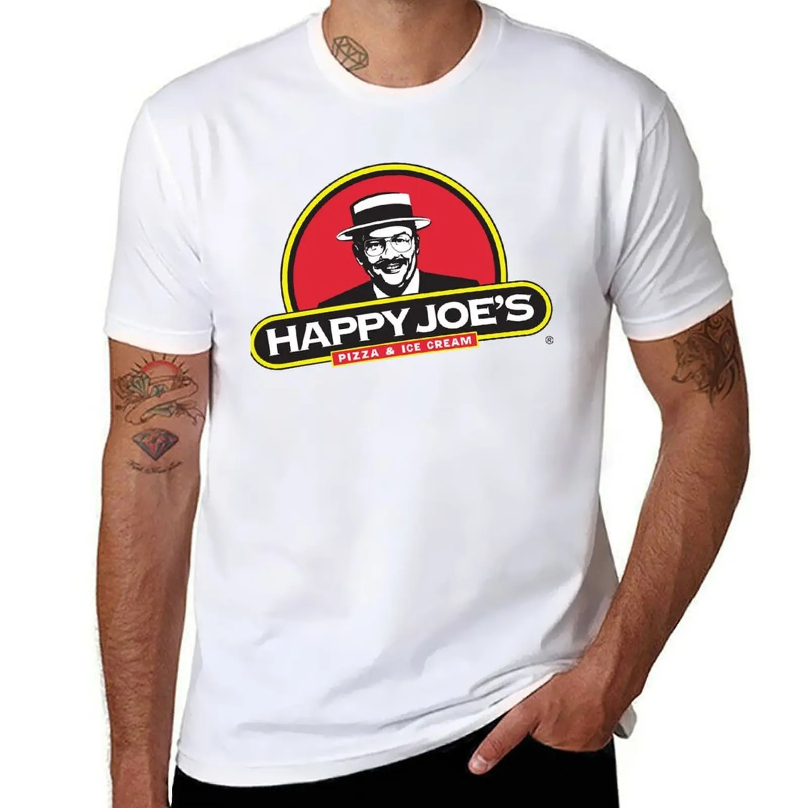 

Happy Joes logo T-Shirt man t shirts for men cotton t shirt pack T-Shirt