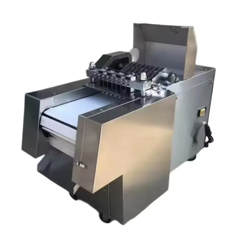 Commercial Automatic Whole Chicken Cutting Machine Frozen Meat Dicing Cube Cutting Machine