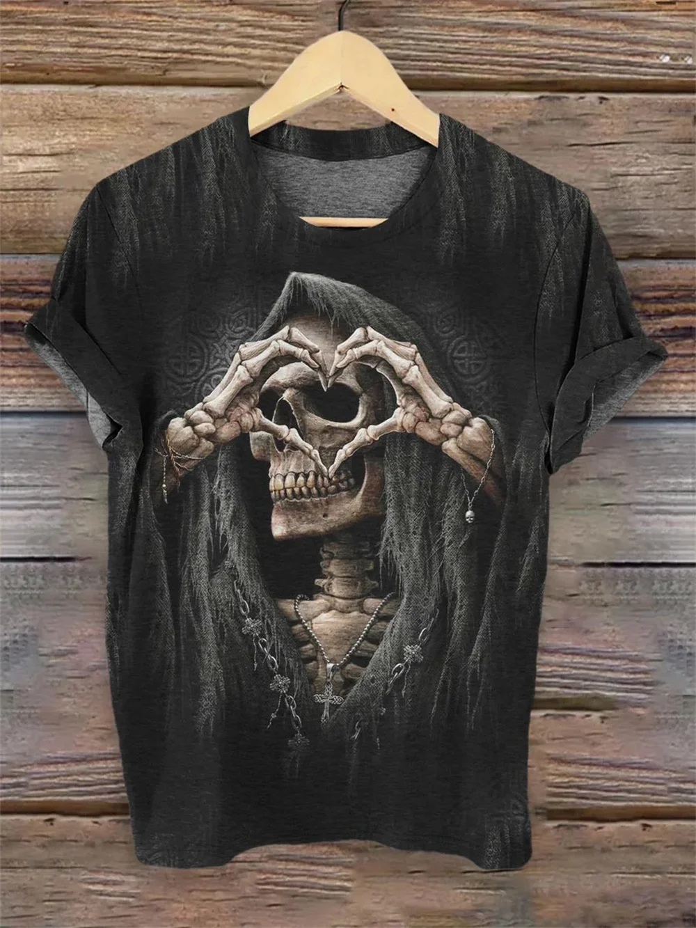 Skull Men's T-Shirt 3d Print Skull Men's Clothing T Shirt For Men Vintage Casual Tops Daily Summer Fashion Short Sleeve