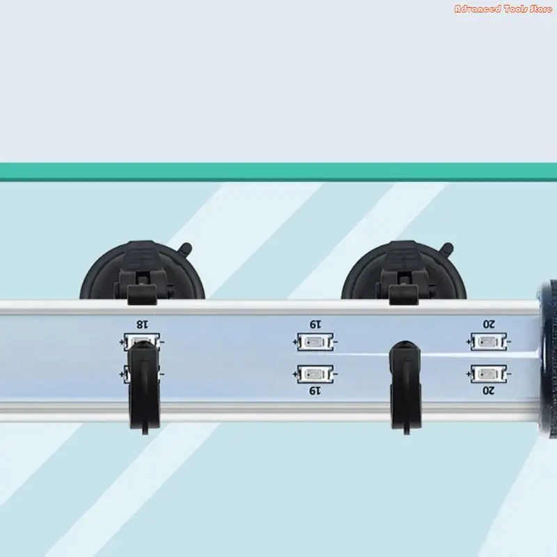 1set Aquarium Suction Cups Fish LED Light Open Clip Fixing Clamps Holder W91B
