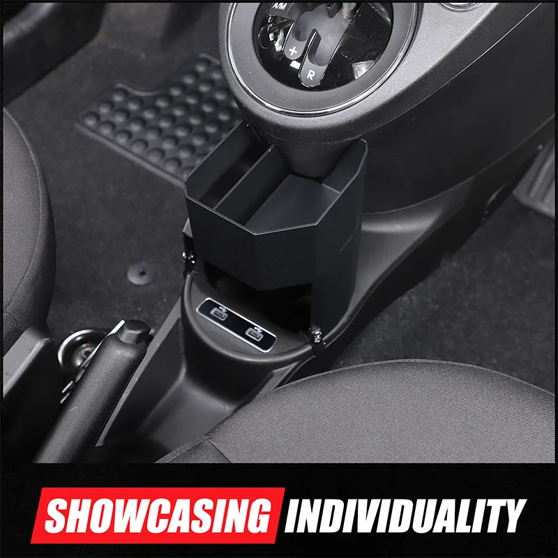 For Fiat 500 2016-2024 Aluminum Alloy Car Central Control Heightening Expansion Cup Holder Car Expansion Cup Holder Accessories