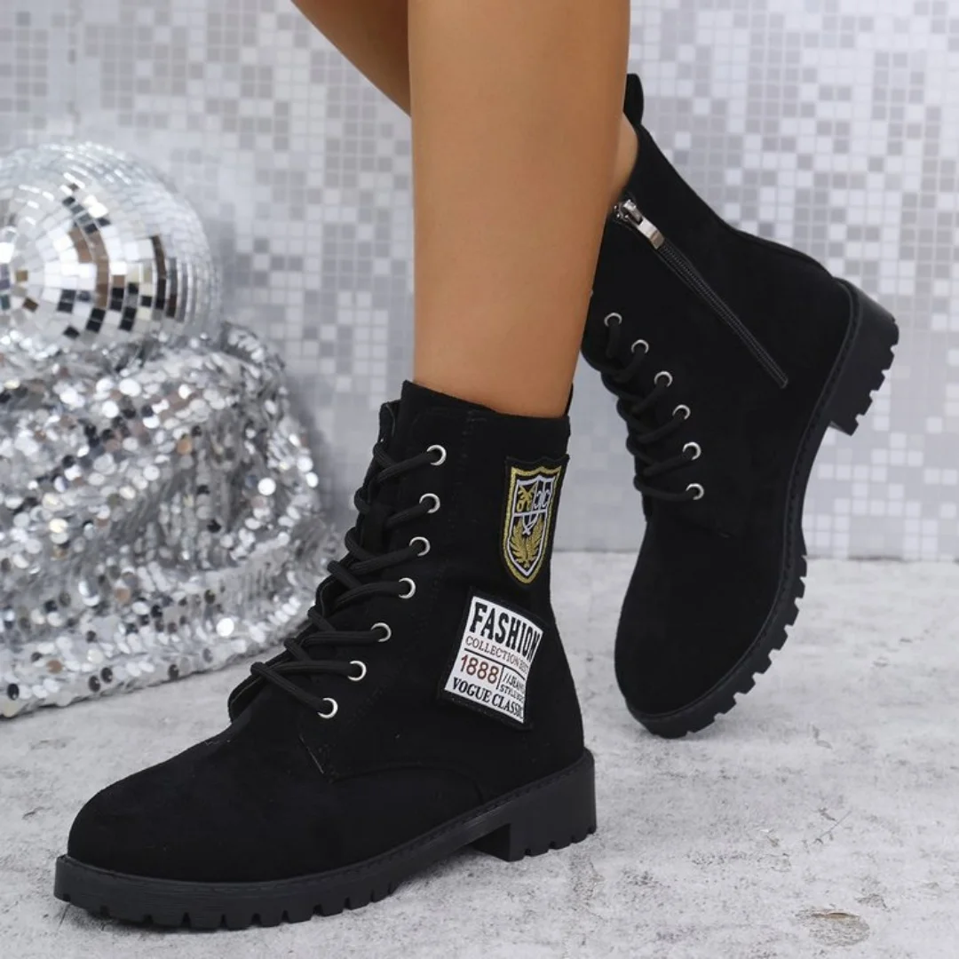 

Comfortable 2024 New Women’s Shoes Lace Up Ankle Boots Zapatos Mujer Fashion High Heels Ladies Casual Spring Pumps Platform Heel