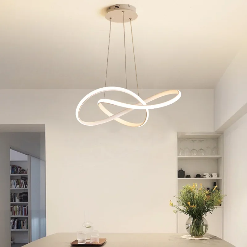 Personalized and Creative Clover Restaurant Pendant Light Nordic Modern and Minimalist Restaurant Hotel Art Bar LEDCeiling Light