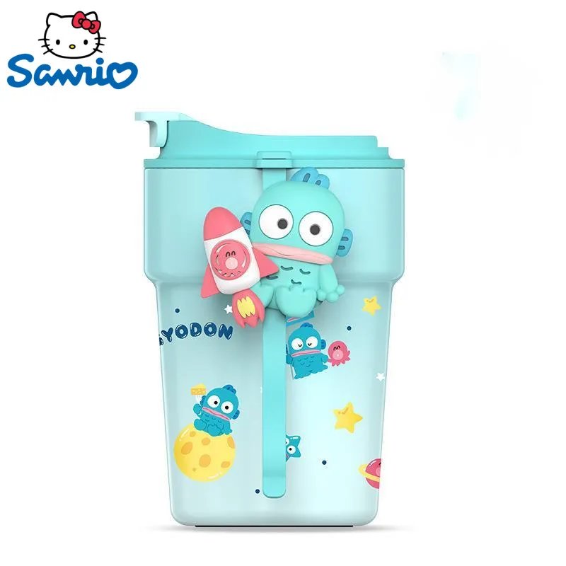 380 ML New Sanrio Hanyodon Water Bottle Hello Kitty Cinnamoroll Kawaii Thermos My Melody Cartoon Cute Bottle Cup Thermal Gift