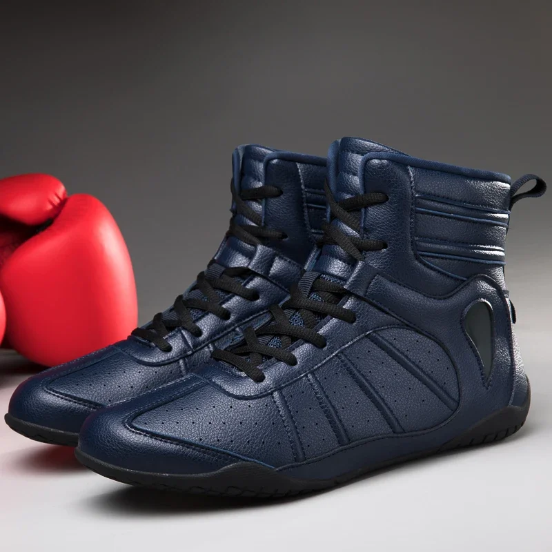 Professional Unisex Wrestling Shoes Boxing Fighting Training Boots Gym Power Fighting Wrestling Sports Breathable Boxer Sneakers