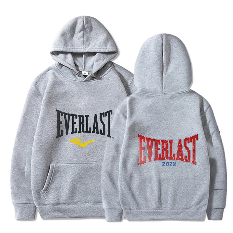 

Harajuku Повседневное Новое Прибытие Everlast Логотип Шрифт Графический Пуловер Толстовки Классический Горячий Продукт Уличная Мода Лидер продаж