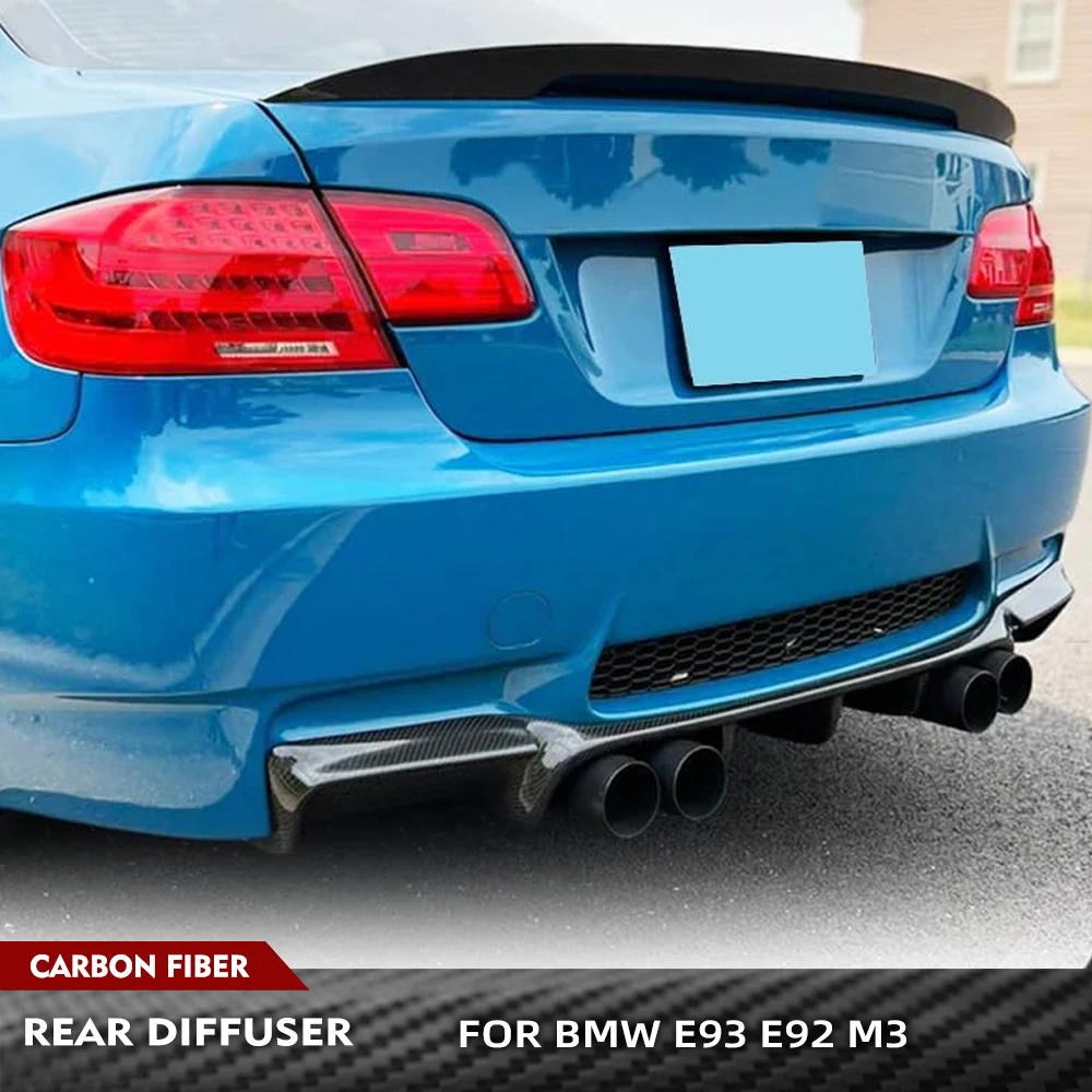 

For BMW 3 Series E92 E93 M3 2008-2013 Carbon Fiber Car Rear Bumper Guard Lip Diffuser Spoiler Car Rear Bumper Racing Body Kits