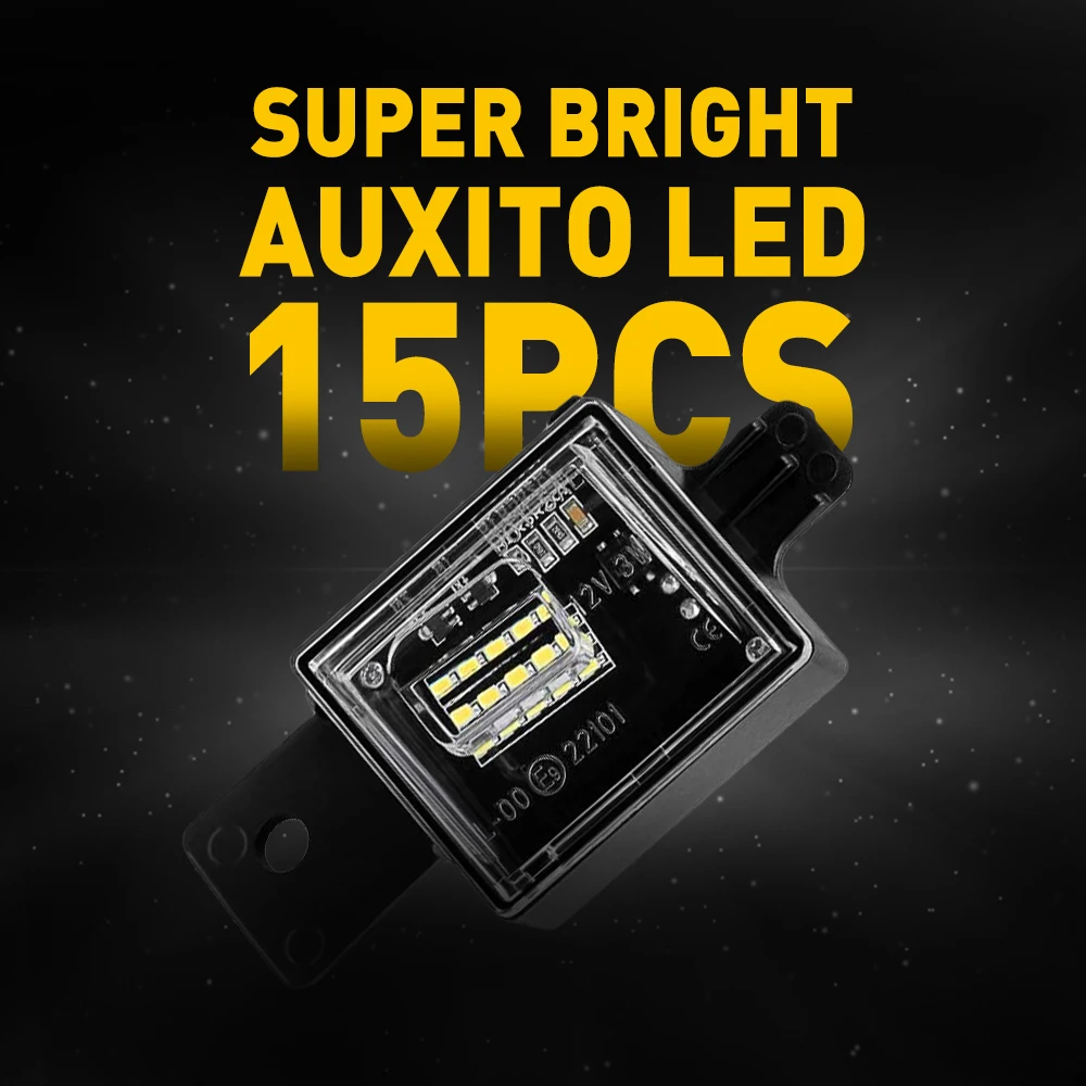 2 قطعة سيارة الخلفية LED المصد الخلفي لوحة ترخيص ضوء مصباح لشروليه سيلفرادو 1500 2500HD 3500HD 2015-2018 جي إم سي سييرا 1500