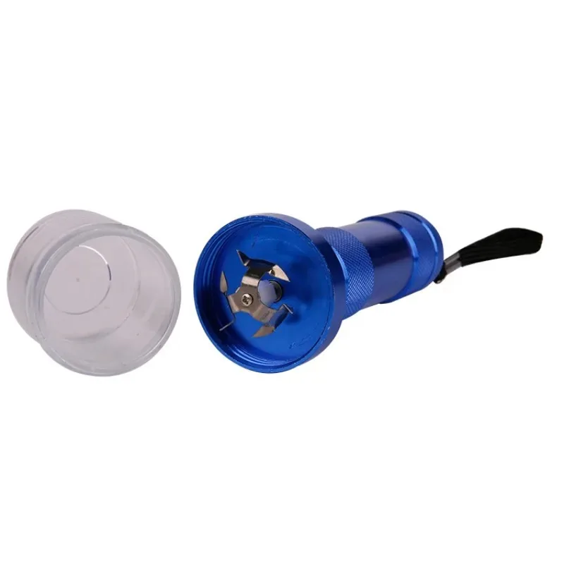 Metal Creative Flashlight Shaped Tobacco Grinder Aluminum Alloy New HERB GRINDER Generic Aluminum Electric Smoke Crusher Chopper
