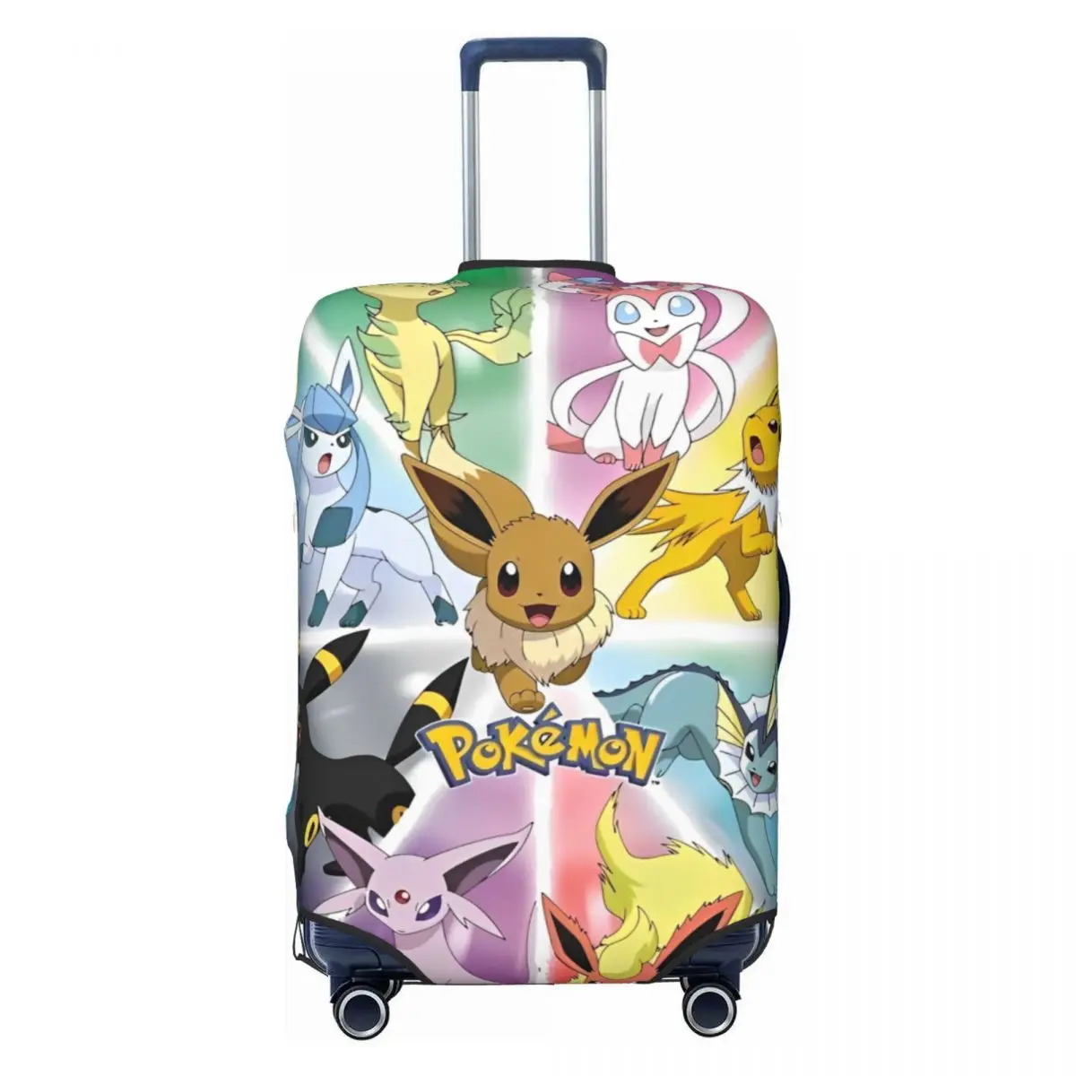 Pokemon Anime Pikachu Christmas Suitcase Cover Travel Protector Flight Practical Luggage Case