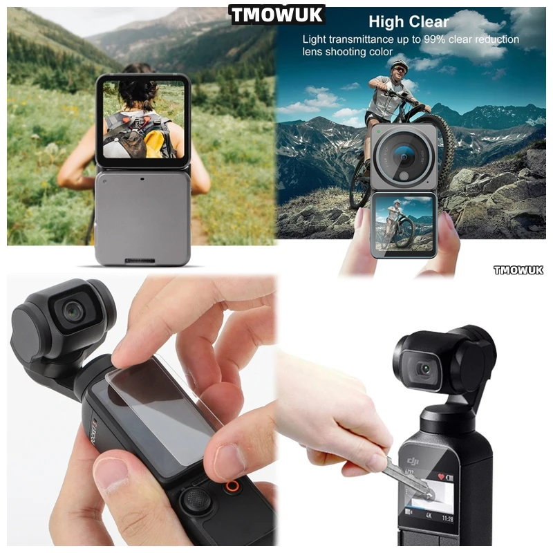 

For DJI Pocket 1 2 Osmo Pocket 3 Action 2 4 Pro Reliable Tempered Glass Lens Guard