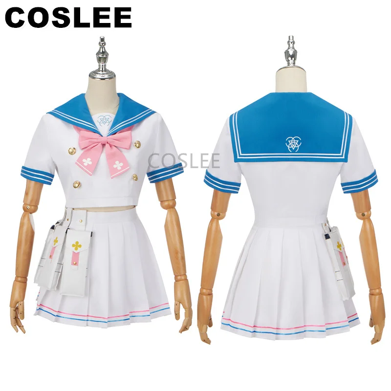 COSLEE Blue Archive Urawa Hanako Cosplay Costume Game Suit Daily Dress Uniform Top Skirt Halloween Party Outfit Women XS-3XL New