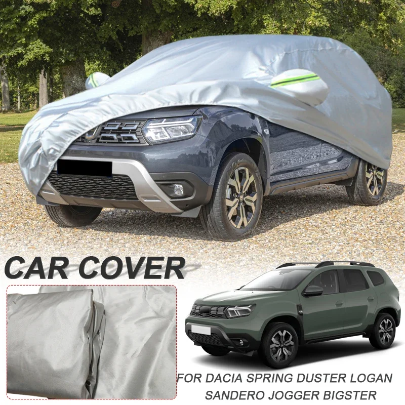 

210T полиэстер водонепроницаемый для DACIA BIGSTER DUSTER JOGGER LOGAN SANDERO SPRING автомобильный чехол солнцезащитный козырек с защитой от УФ-пыли автоаксессуар