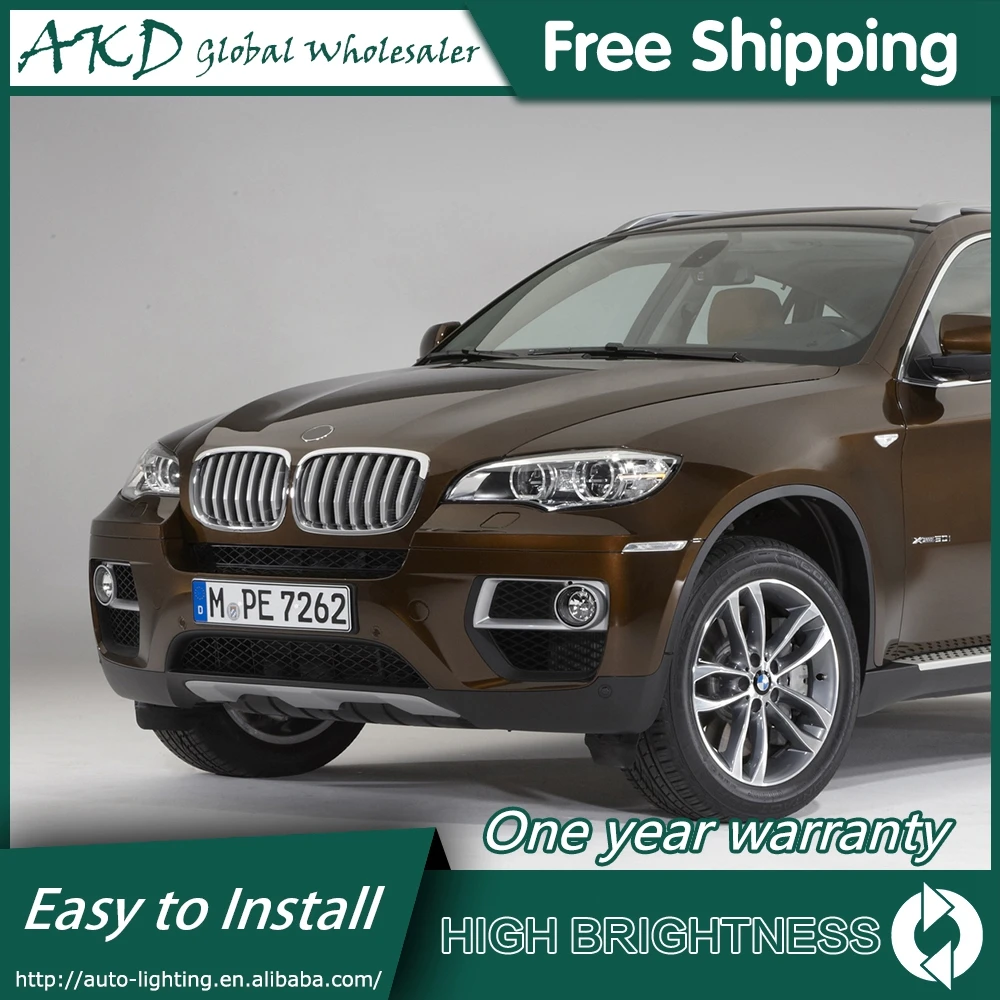Car For BMW X6 E71 2007-2013 Headlights DRL 12V H7 LED Bi Xenon D2H Bulbs Fog Light Tools Novelty Car Accessory BMW X6 Head Lamp