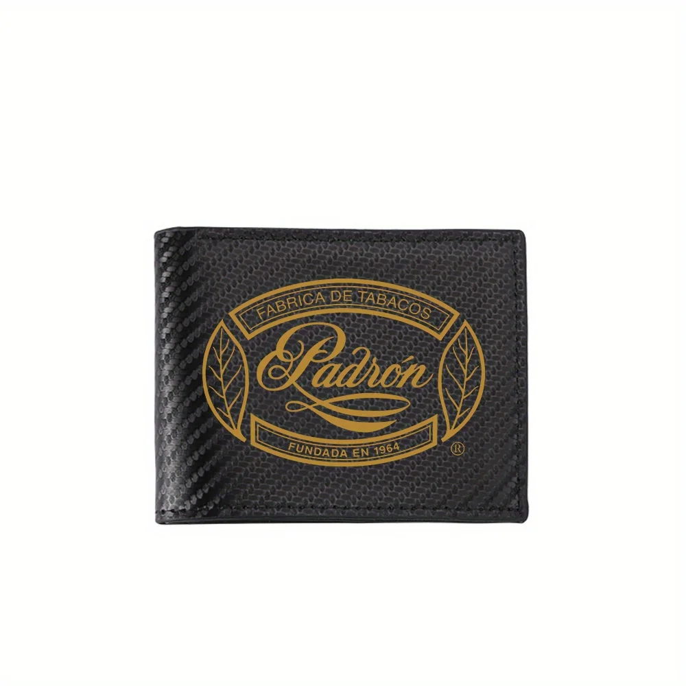 

Elegant tobacco logo emblem design Men's Wallets Simple Business Modern Stylish Printing Design Gifts For Father Boyfriend Chris