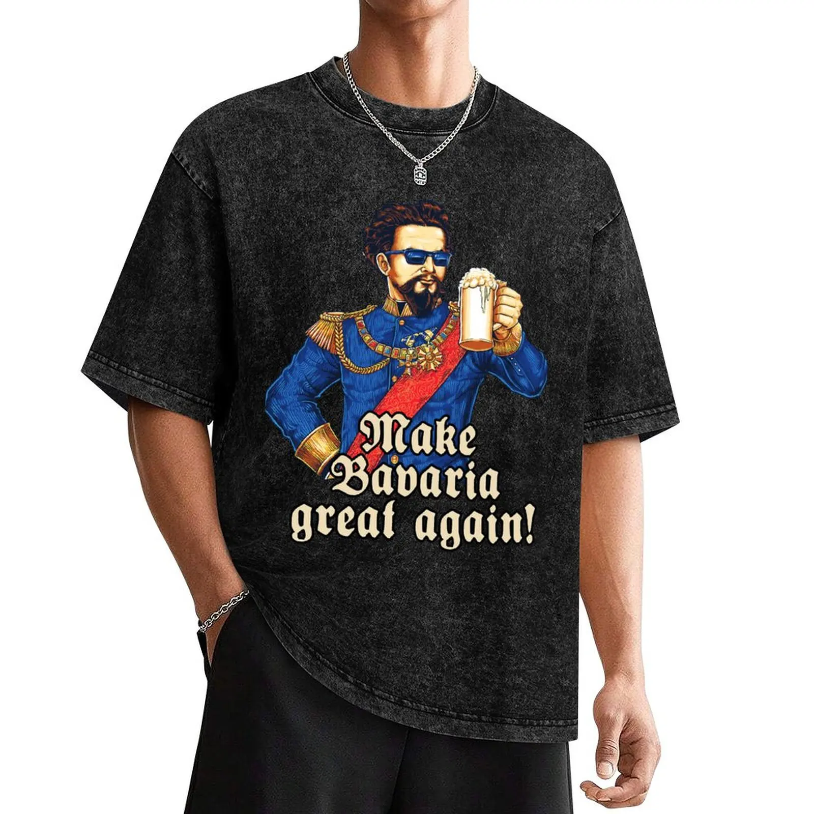 

Make Bavaria great again - blauer Knig Ludwig Bier T-Shirt funny costumes cheap stuff mens graphic t-shirts funny