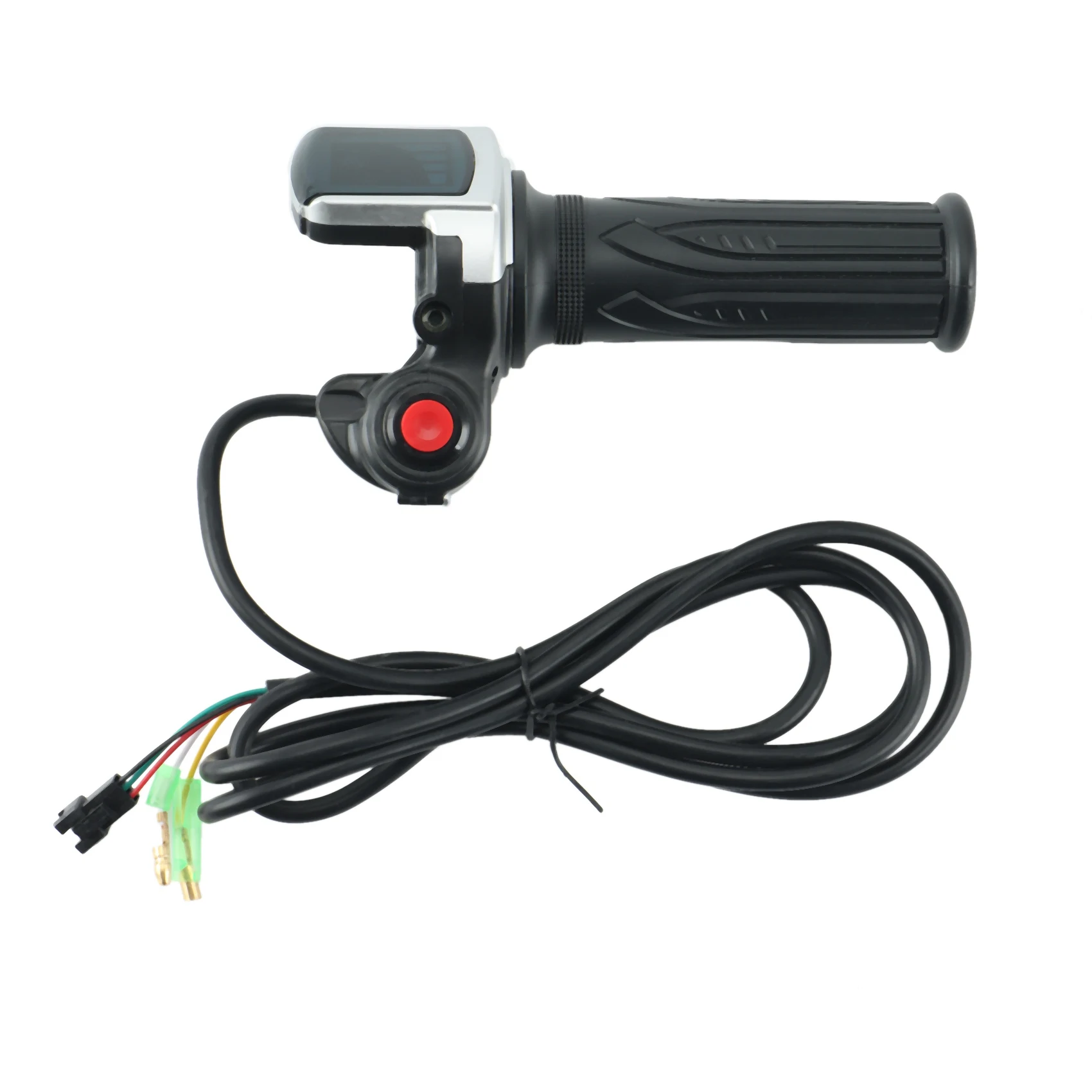 48V Electric Bicycle Scooter Speed Throttle Grip LCD Display with Switch EBike Twist Throttle Accelerator Handlebar Grip