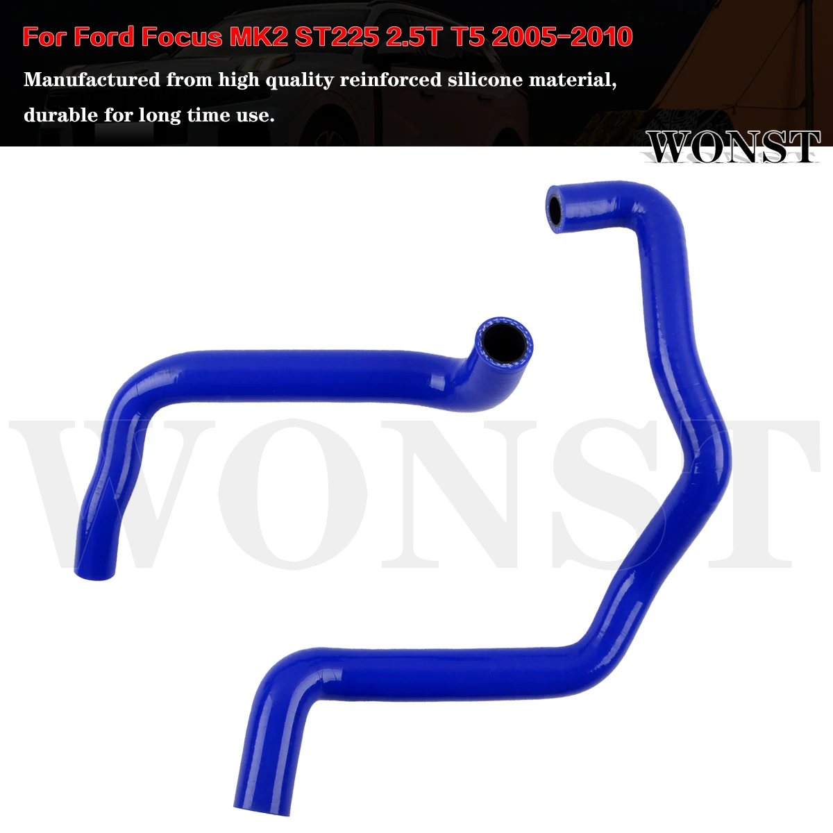 

Silicone Heater Matrix Coolant Hose Kit For 2005-2010 Ford Focus MK2 ST225 2.5T T5