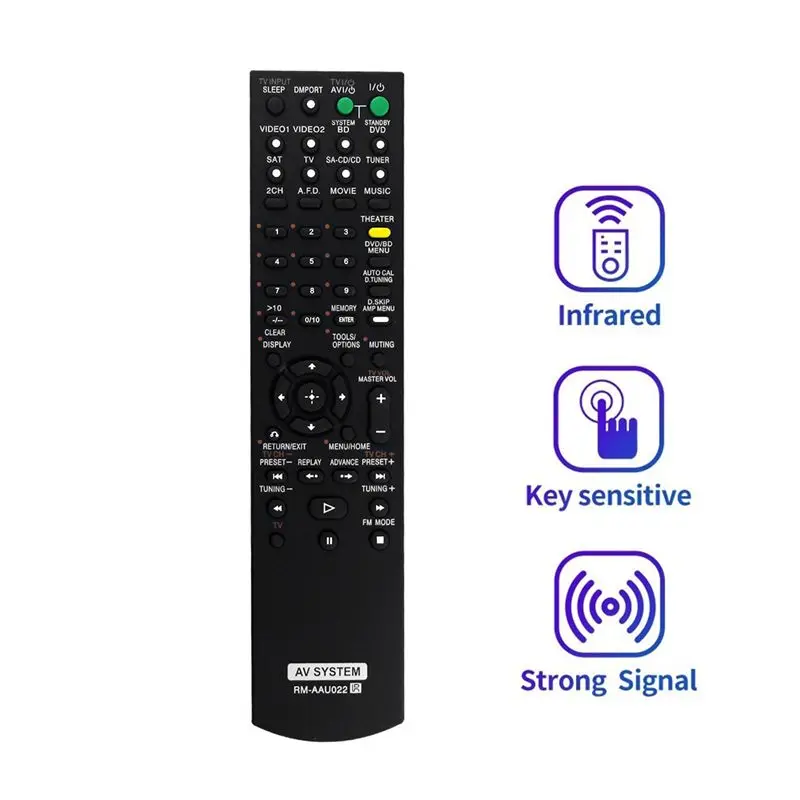RM-AAU022 Remote Replace For Sony Home Theatre System STR-DG520 STRKM7500 HTDDWG700 HT-SF2300 STR-KS2300 HT-SS2300