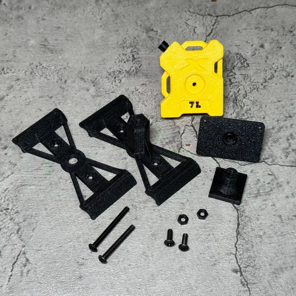 

RC Simulation Bed Mount Spare Tire Bracket for Axial SCX10 SR5 1/10 Scale customizable size Crawler Car Upgrade Decor Accessory