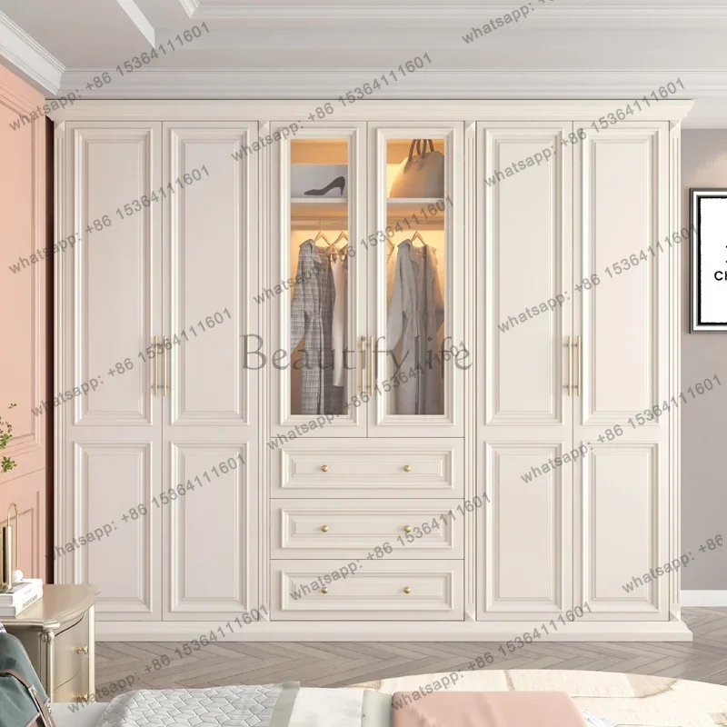 PG Modern Nordic Wardrobe Space Saving Makeup Door Cabinet Drawers Walk In Wardrobe Storage Bedroom Muebles Furniture For Room