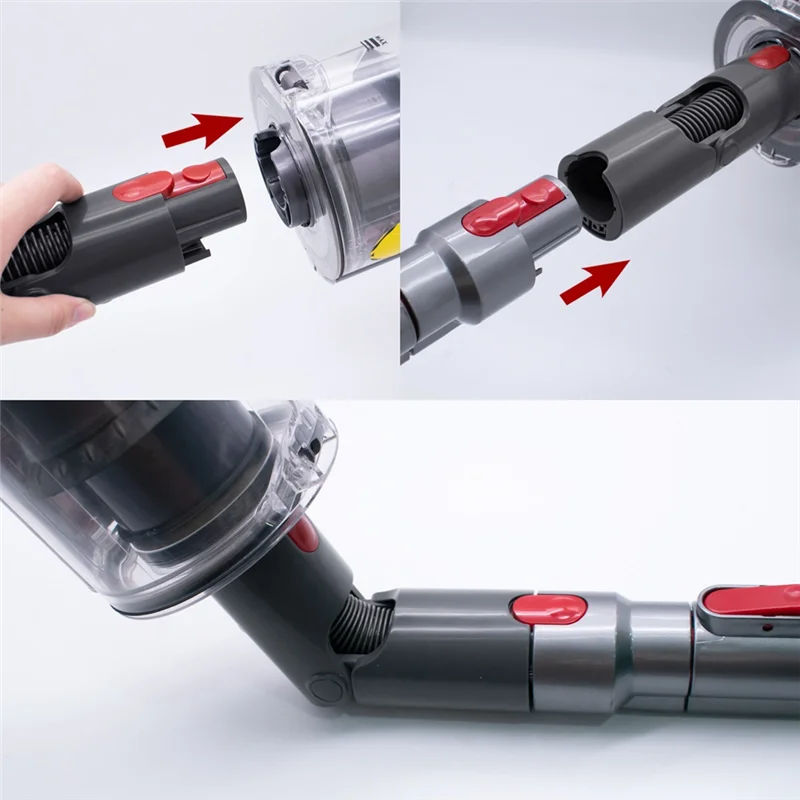 Adaptador inferior A94E para Dyson V7 V8 V10 V11 adaptador de liberación rápida de vacío adaptador inferior 967762-01 herramienta de limpieza de adaptador superior