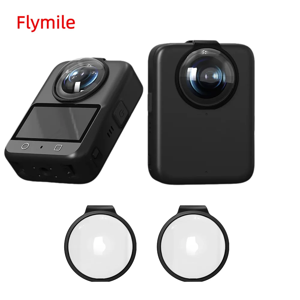 

Flymile Lens Guard Cap for DJI OSMO 360 Accessories HD Glass Lens Protector Cover Scratch/Drop/Dust Proof Cap Transparency