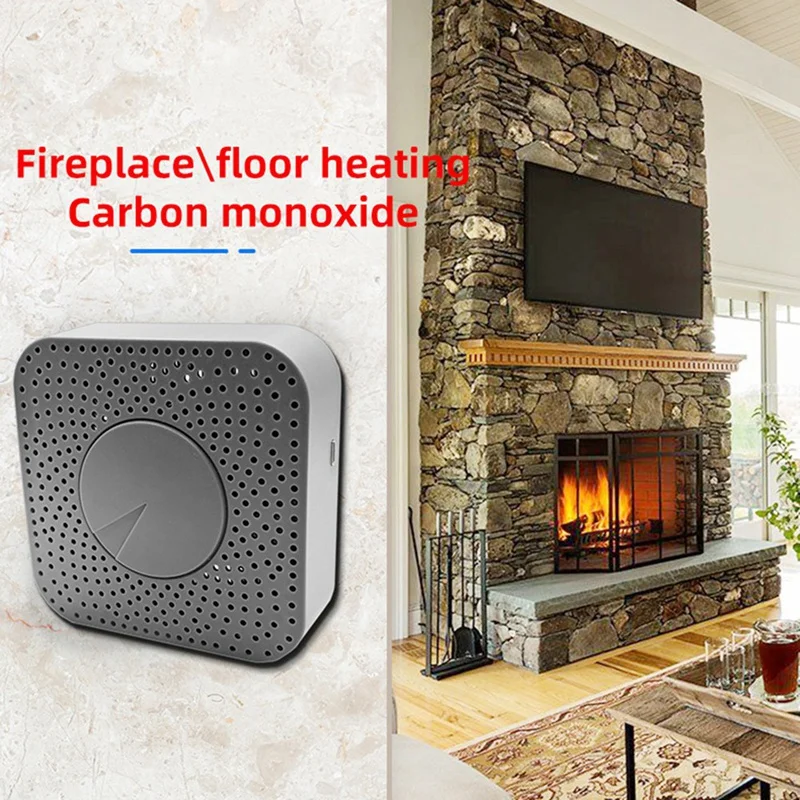 Tuya Carbon Monoxide CO Alarm Detector Support Remote APP Control Alarm Function, Durable Fine Workmanship