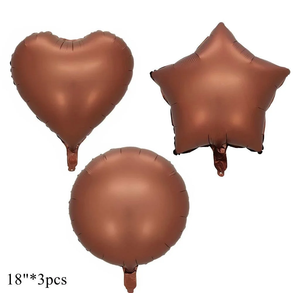 1szt 40-calowy balon z numerem kawy w stylu retro beżowy karmelowy zestaw balonów dla 30 40 50 Happy Birthday Party Decoration Supplies — zdjęcie 3