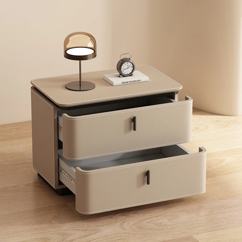 ديكور بسيط بجانب السرير، مساحة تخزين، أدراج متحركة، طاولة ليلية، طاولة فاخرة حديثة، أثاث غرفة نوم De Chevet