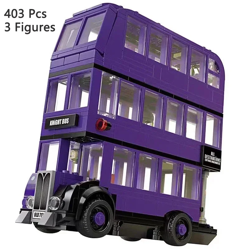 New Originality The Knight Bus Building Blocks Compatible 75957 Kits Transportation Model Bricks Children Toys For Boys Gift